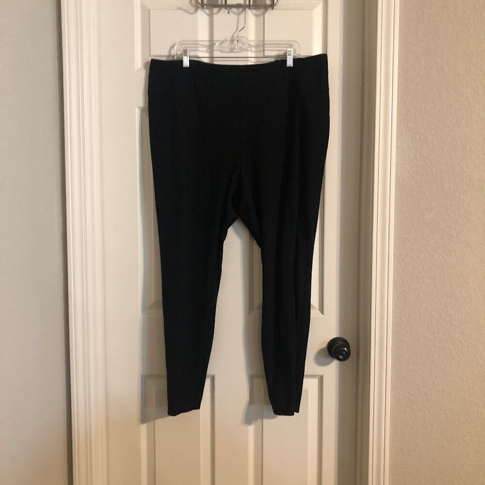Lane Bryant black straight leg tapered ankle office‎ attire leggings size 20